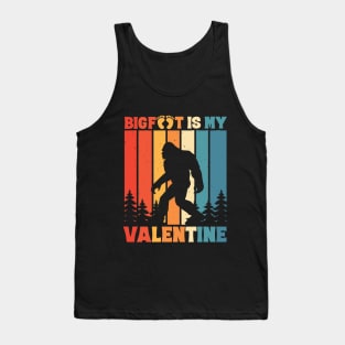 Bigfoot is My Valentine Sasquatch Valentine's Day Tank Top